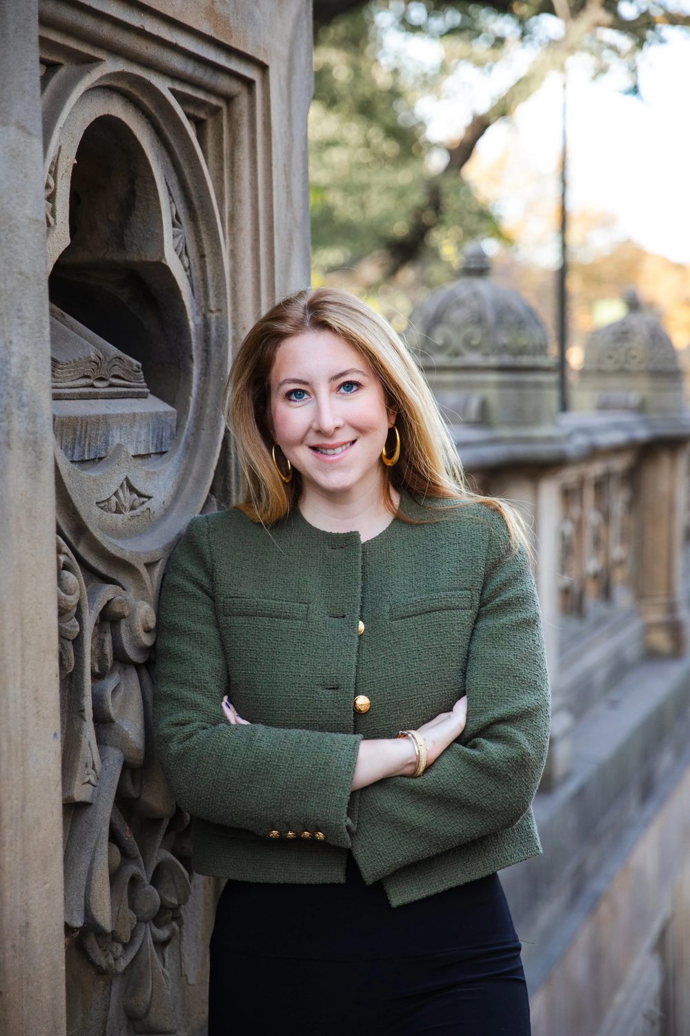 Julia Lynch Eckstein, founder of LearnLoop AI, in Central Park